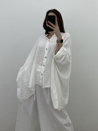 Alternative view of BLUSA AMPLIA BLANCO