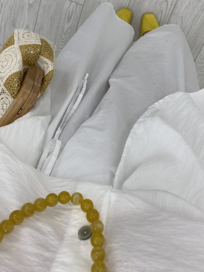 Alternative view of PANTALÓN PAREO BLANCO