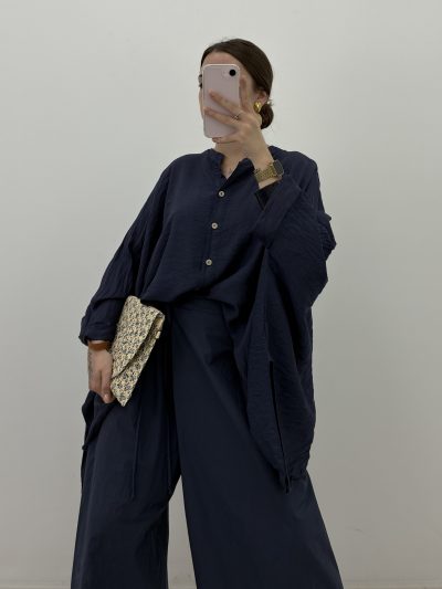 Alternative view of BLUSA AMPLIA MARINO