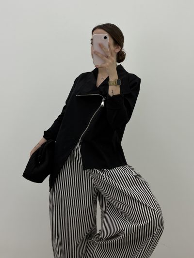 CHAQUETA CREMALLERA NEGRO