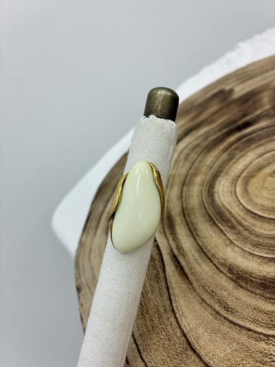 ANILLO ÓVALO BEIGE