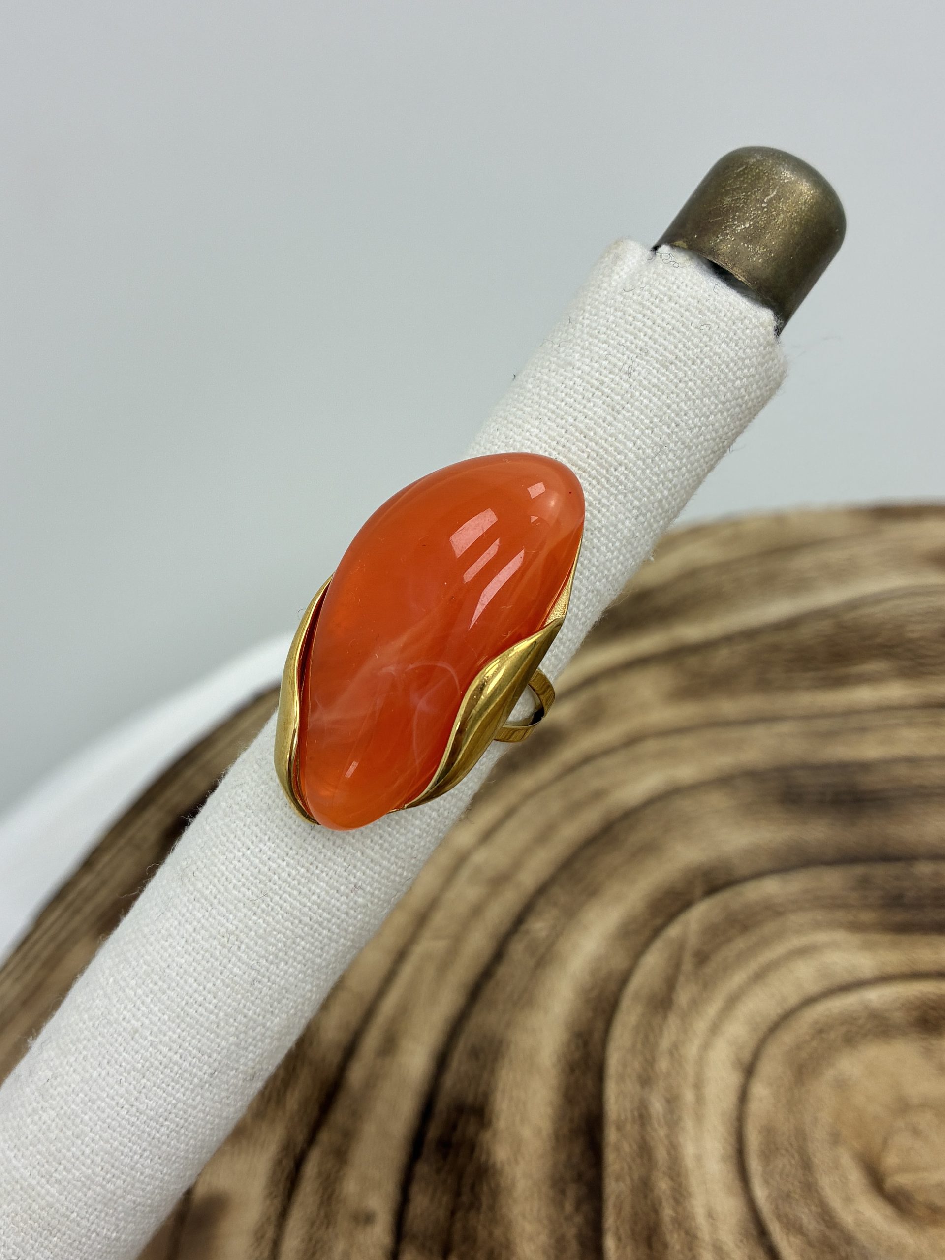 ANILLO ÓVALO CORAL