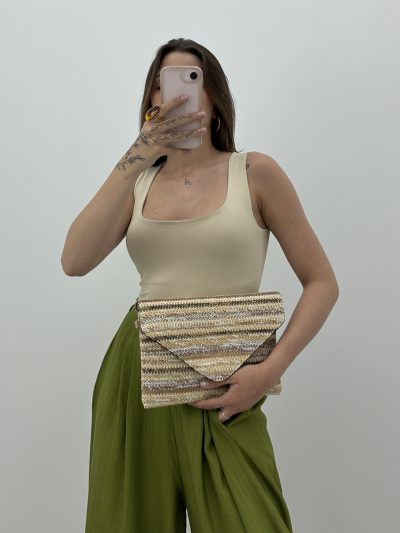 Alternative view of CAMISETA ESCOTE U BEIGE