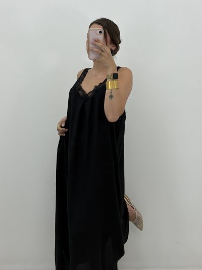 Alternative view of VESTIDO LENCERO NEGRO CON PUNTILLA