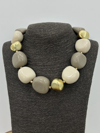 COLLAR CORTO TOPO ORO
