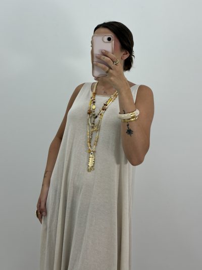 Alternative view of COLLAR LARGO PEZ CON CUENTAS