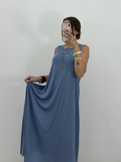 VESTIDO CRETA AZÚL
