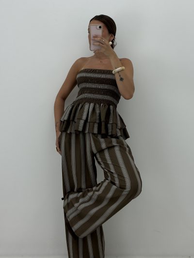 Alternative view of CONJUNTO RAYAS TOP Y PANTALÓN