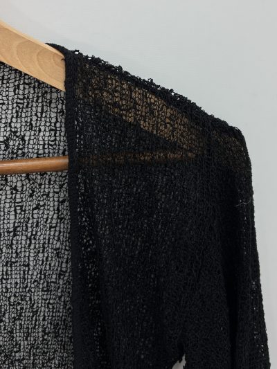 Alternative view of CHAQUETA BOLERO PUNTO FINO NEGRA
