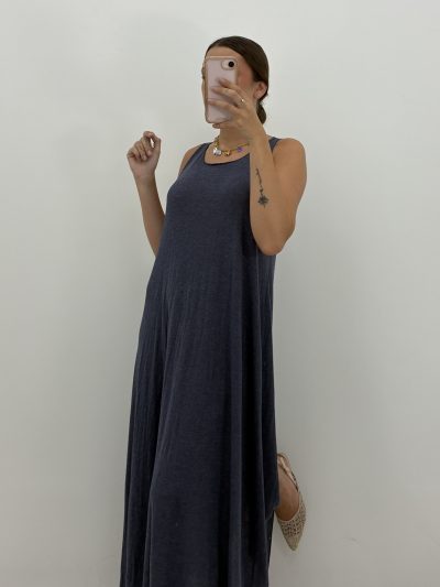VESTIDO CRETA AZÚL OSCURO