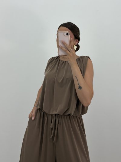 Alternative view of BLUSA TIPO BOMBACHO LICRA FRÍA CAMEL