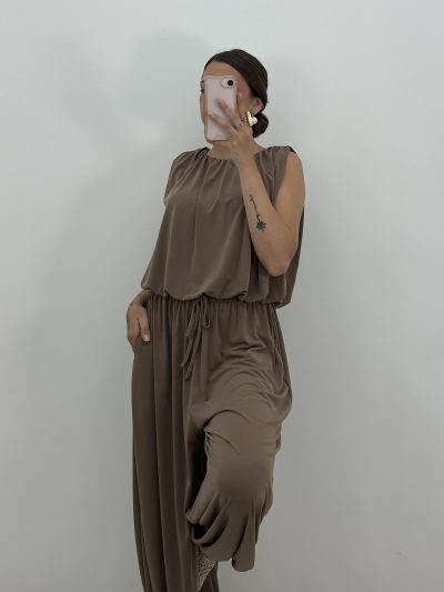 PANTALÓN LICRA FRÍA BOMBACHO CAMEL