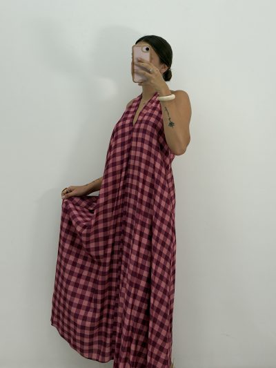 Alternative view of VESTIDO HALTER VICHY FUCSIA