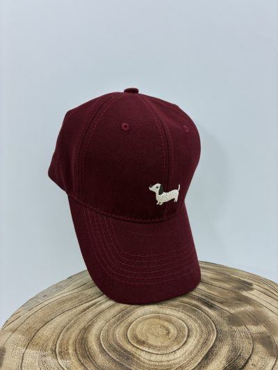 Alternative view of GORRA BURDEOS BORDADO PERRITO