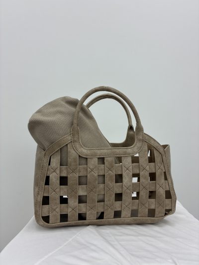 Alternative view of BOLSO CALADO TAUPE