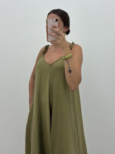 Alternative view of MONO MIDI MUSELINA KAKI