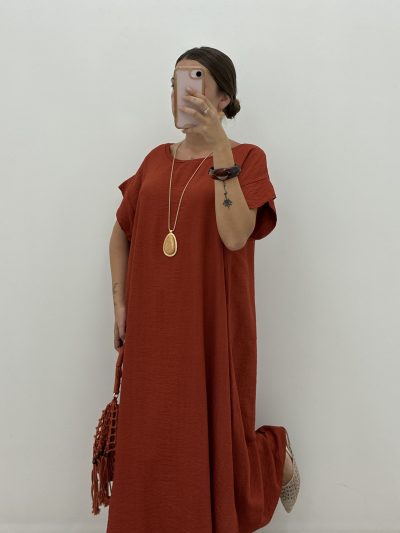VESTIDO CURVI TEJA