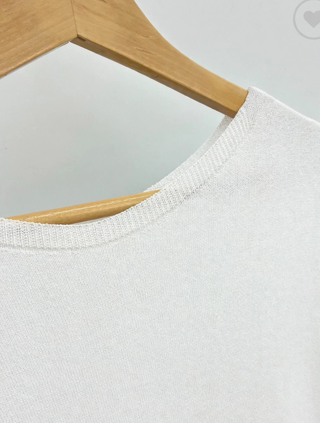 JERSEY OVERSIZE PUNTO FINO BLANCO - Imagen 3