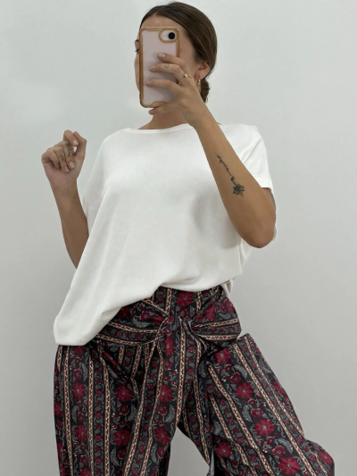 JERSEY OVERSIZE PUNTO FINO BLANCO