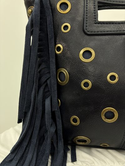 Alternative view of BOLSO BANDOLERA FLECOS MARINO