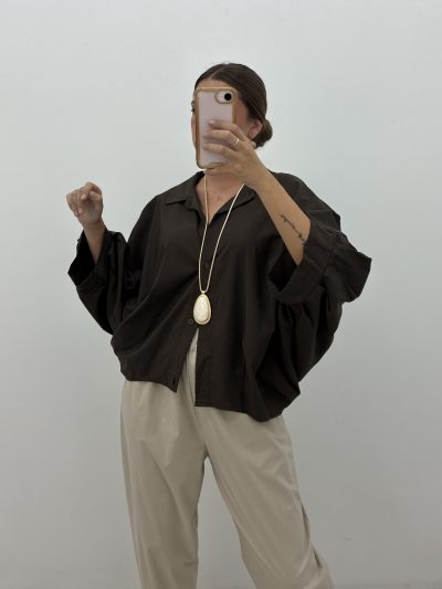 CHAQUETA BOMBACHO MARRÓN