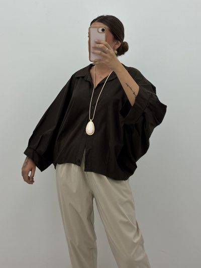 Alternative view of CHAQUETA BOMBACHO MARRÓN