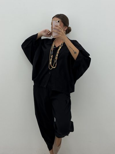Alternative view of PANTALÓN BAGGY NEGRO