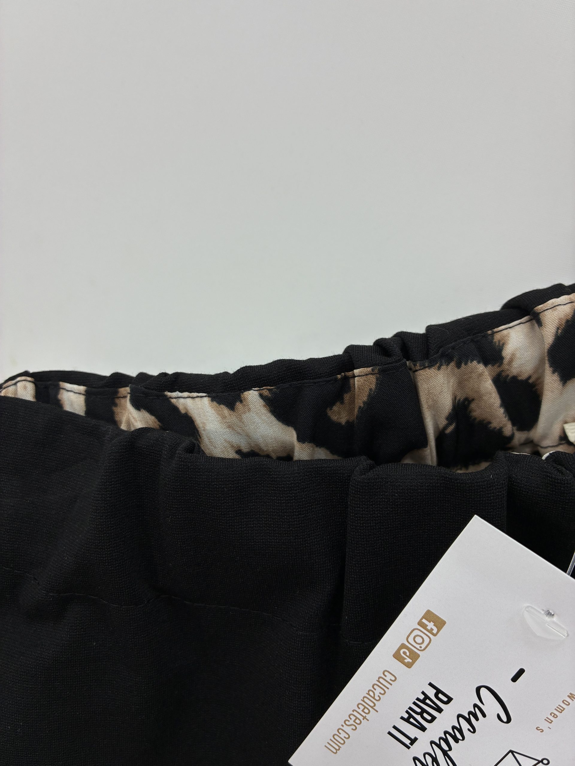PANTALÓN PUNTO BOMBACHO NEGRO - Imagen 4