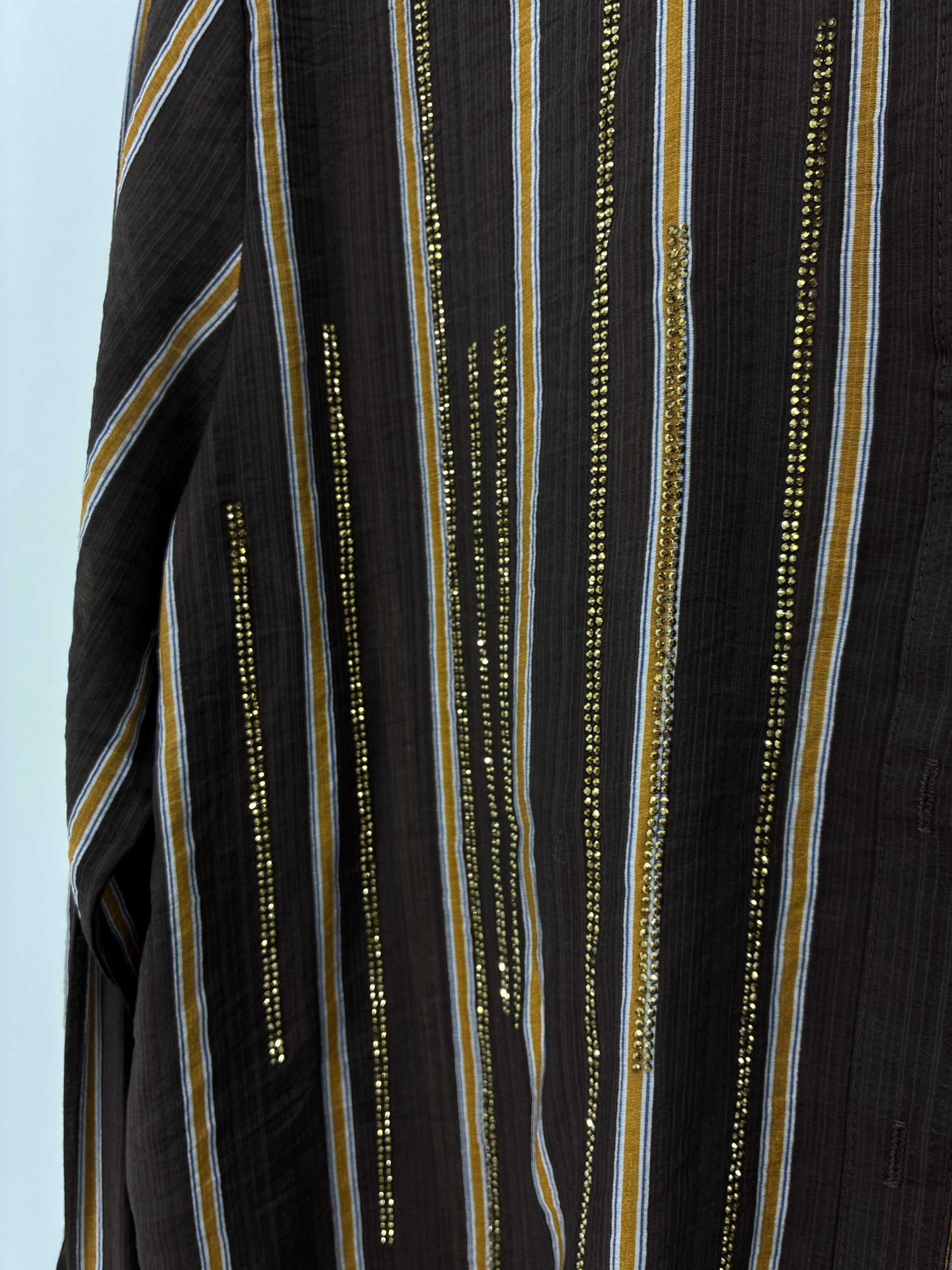BLUSA RAYAS BRILLO DORADO - Imagen 3