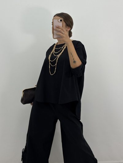 Alternative view of BLUSA OVERSIZE NEGRO