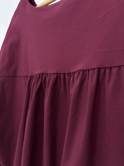 Alternative view of BLUSA OVERSIZE BURDEOS