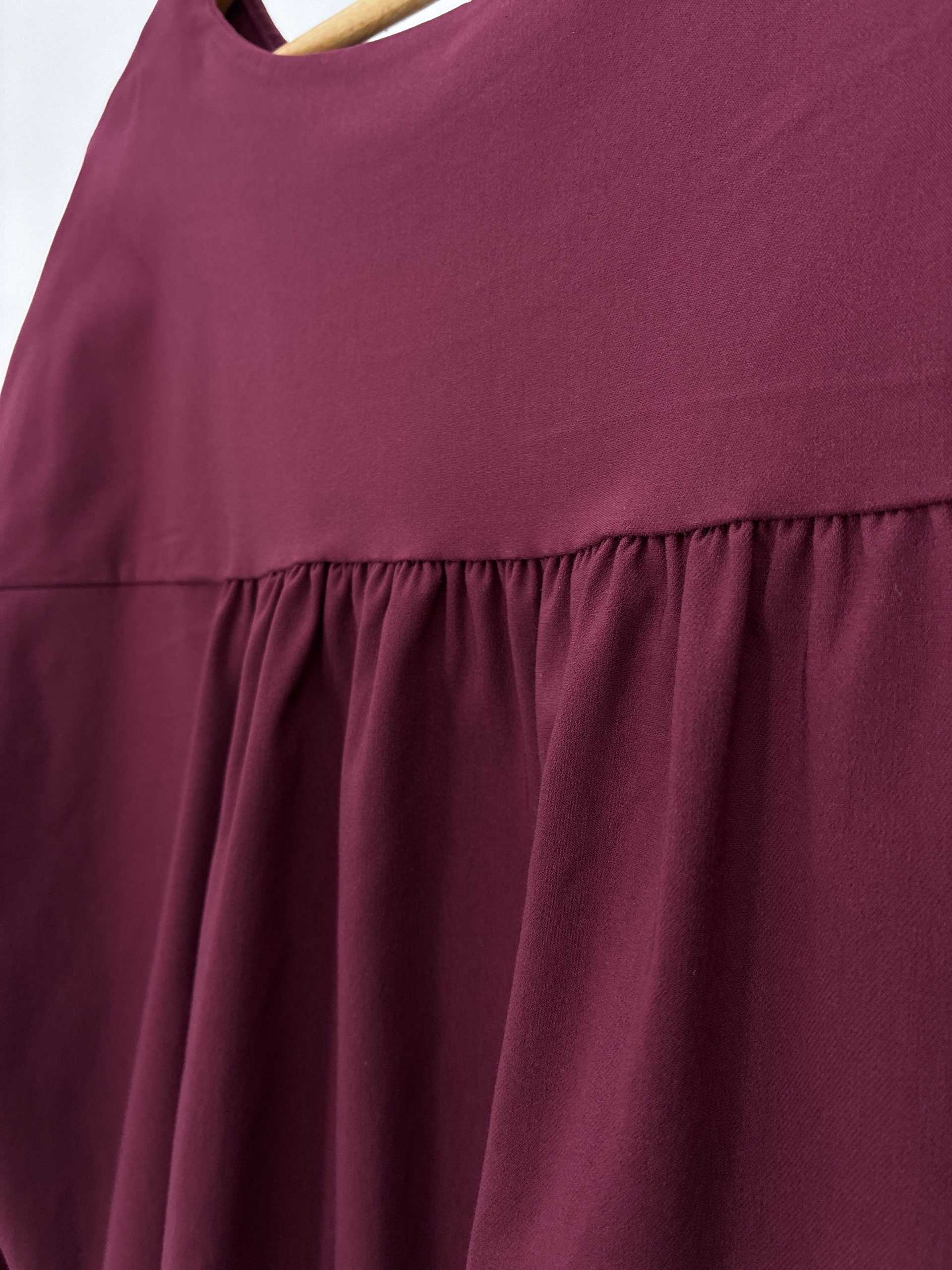BLUSA OVERSIZE BURDEOS - Imagen 2