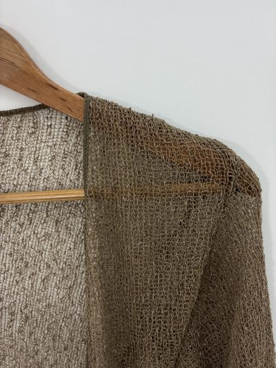 Alternative view of CHAQUETA BOLERO PUNTO FINO TAUPE