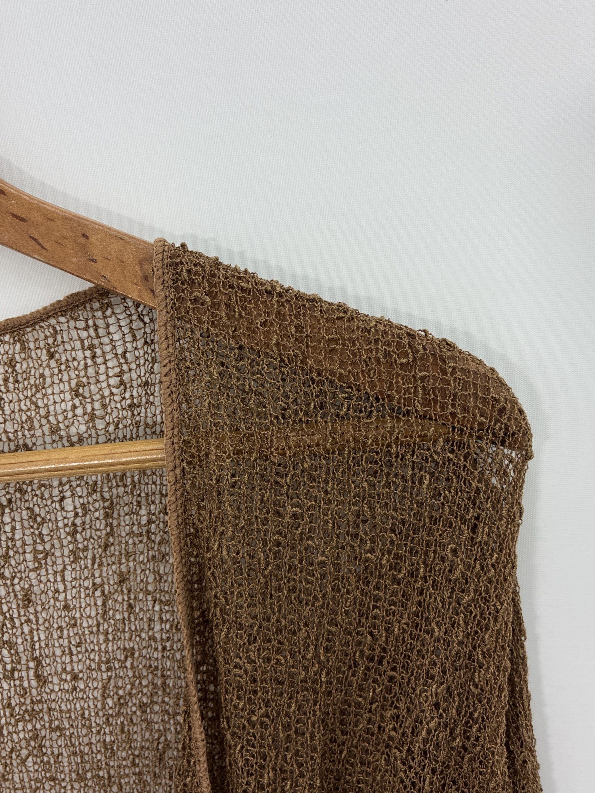 CHAQUETA BOLERO PUNTO FINO CAMEL - Imagen 3