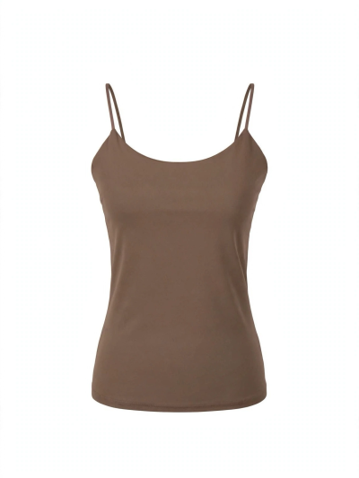 TOP BÁSICO TIRANTE FINO MOKA