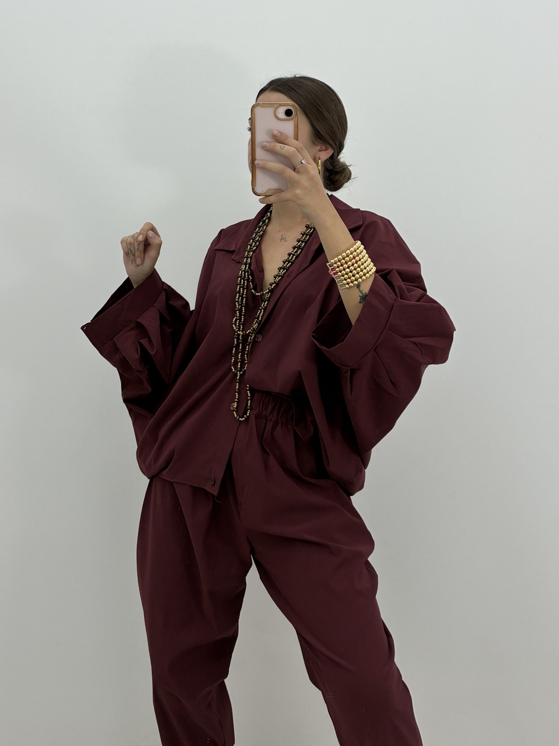 CHAQUETA BOMBACHO BURDEOS - Imagen 2