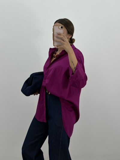 Alternative view of BOLSO CLUTCH TRENZADO MARINO