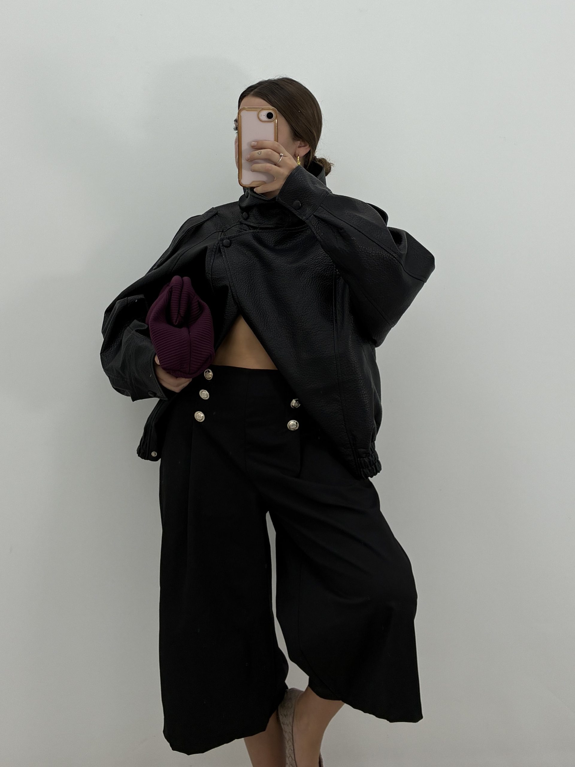PANTALÓN CULOTTE NEGRO - Imagen 2