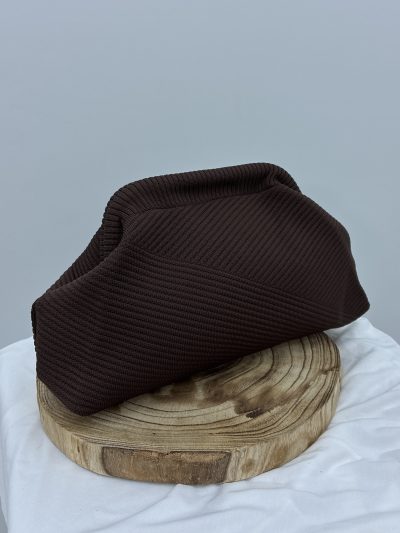 Alternative view of BOLSO CLUTCH TRENZADO MARRÓN