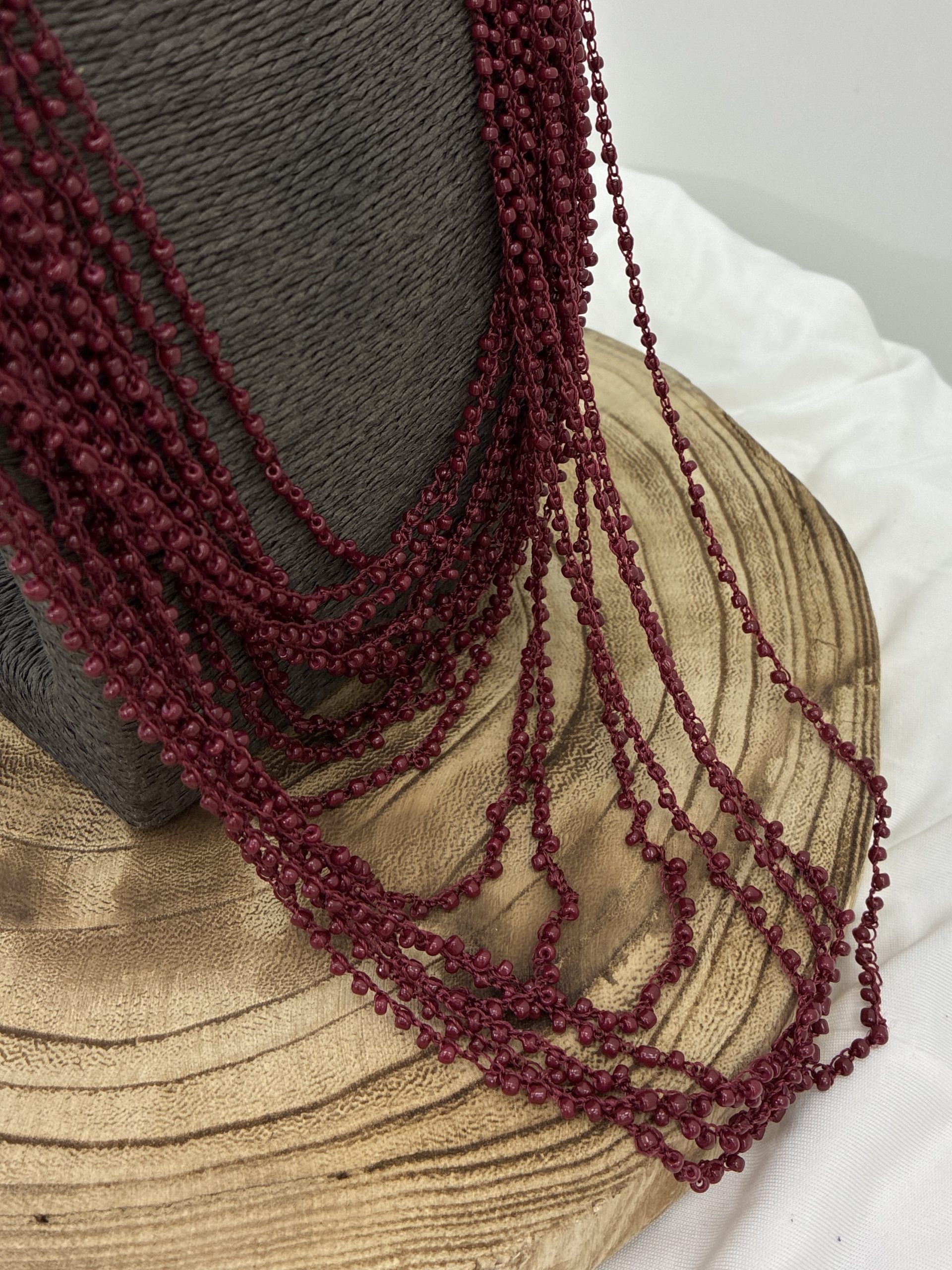 COLLAR CASCADA GRANATE - Imagen 3