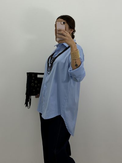 Alternative view of CAMISA GALA CELESTE