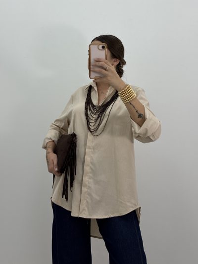 CAMISA GALA BEIGE