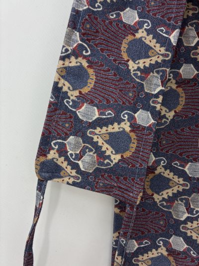 Alternative view of FAJÍN TEJIDO ESTAMPADO BERENJENA / AZUL