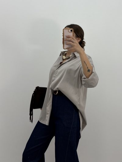 CAMISA GALA GRIS PIEDRA