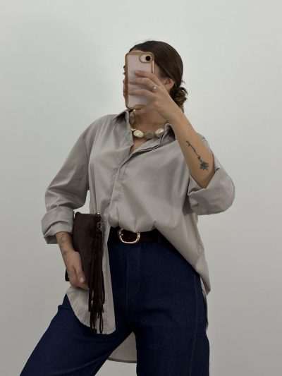 Alternative view of CAMISA GALA GRIS PIEDRA
