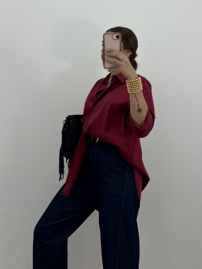 Alternative view of CAMISA GALA BURDEOS