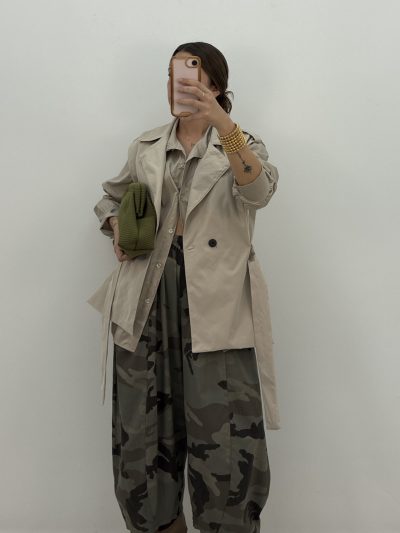 Alternative view of CHALECO TRENCH BEIGE