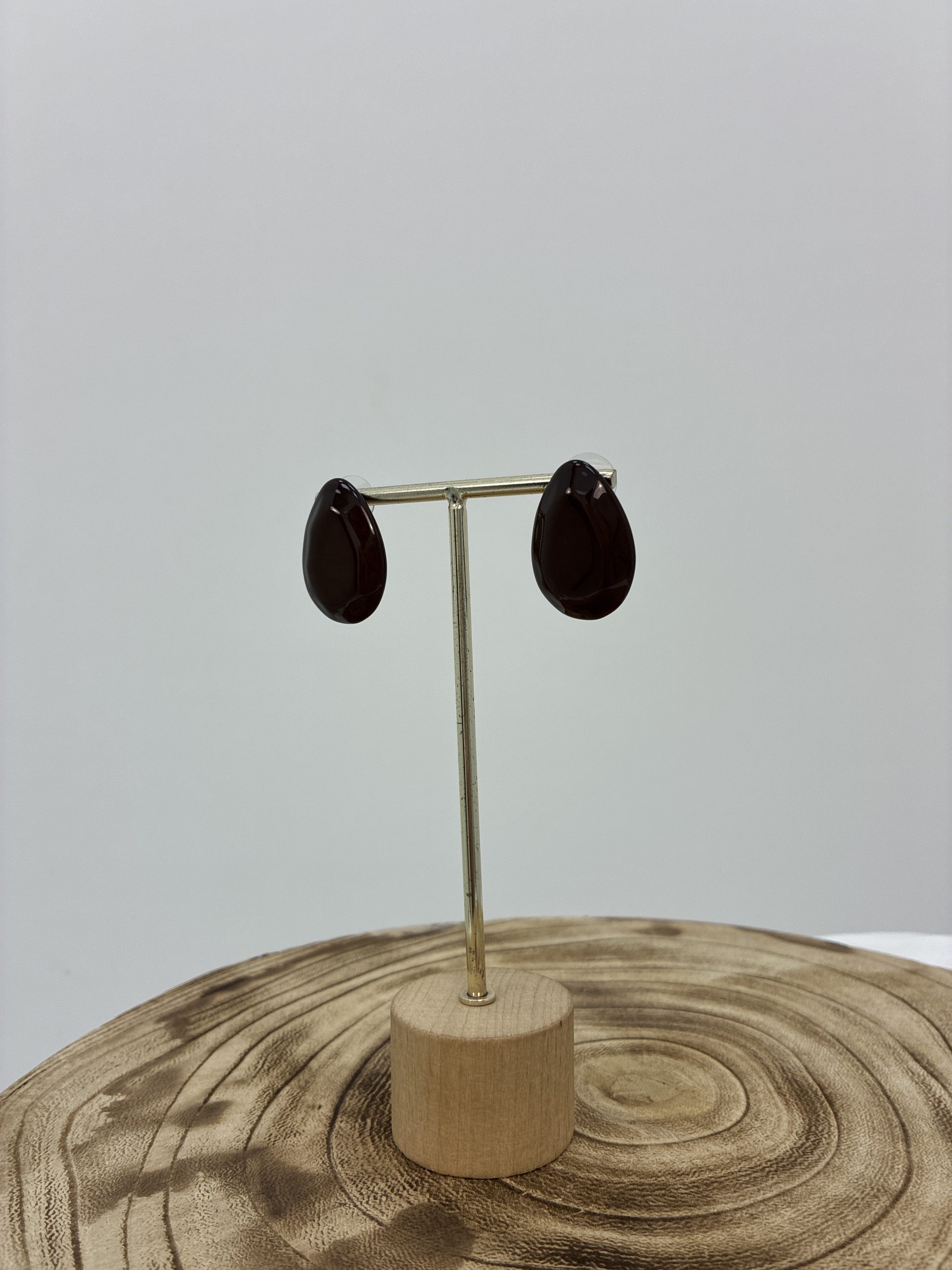 PENDIENTES GOTA MARRÓN - Imagen 2
